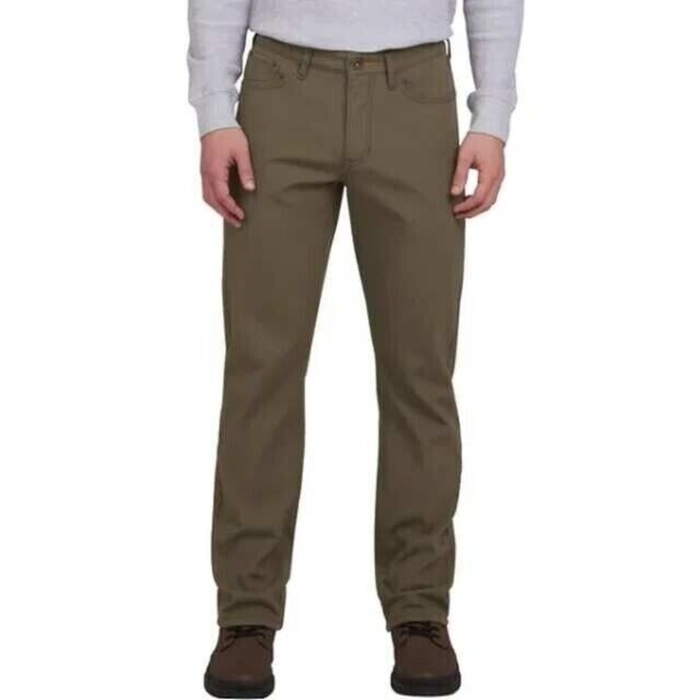 Weatherproof Vintage Mens Bonded Fleece Lined Canvas Pant Green 40W x 30L NEW!